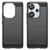 Techsuit - Carbon szilikon tok - Xiaomi Poco F6 - Fekete