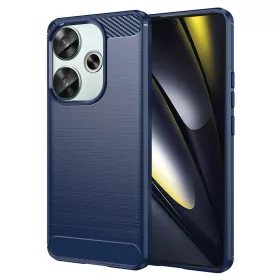 Techsuit - Carbon szilikon tok - Xiaomi Poco F6 - Kék