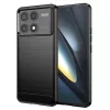 Techsuit - Carbon szilikon tok - Xiaomi Poco F6 Pro - Fekete
