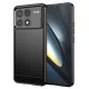 Techsuit - Carbon szilikon tok - Xiaomi Poco F6 Pro - Fekete