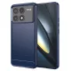 Techsuit - Carbon szilikon tok - Xiaomi Poco F6 Pro - Kék