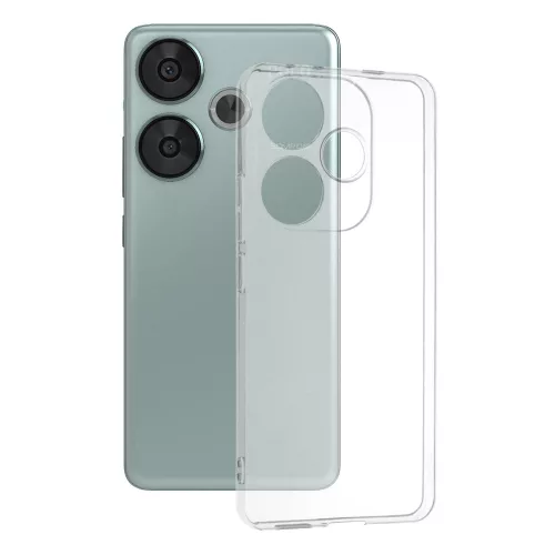 Techsuit - Clear Silicone tok - Xiaomi Poco F6 - Átlátszó