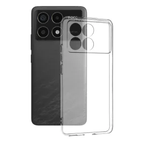   Techsuit - Clear Silicone tok - Xiaomi Poco F6 Pro - Átlátszó