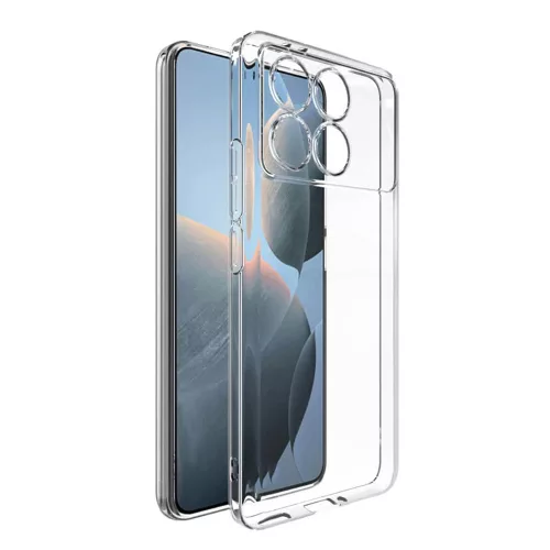 Techsuit - Clear Silicone tok - Xiaomi Poco F6 Pro - Átlátszó