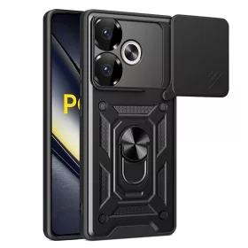   Techsuit - CamShield ütésálló tok - Xiaomi Poco F6 - Fekete