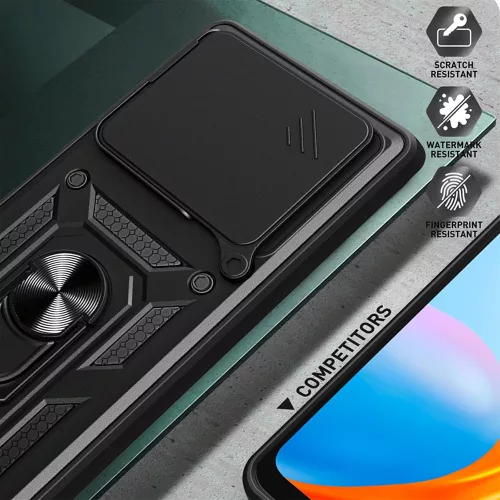 Techsuit - CamShield ütésálló tok - Xiaomi Poco F6 - Fekete