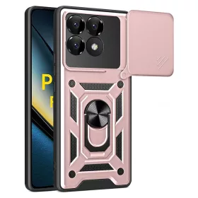   Techsuit - CamShield ütésálló tok - Xiaomi Poco F6 Pro - Rosegold