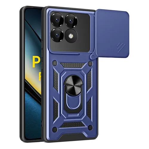 Techsuit - CamShield ütésálló tok - Xiaomi Poco F6 Pro - Kék