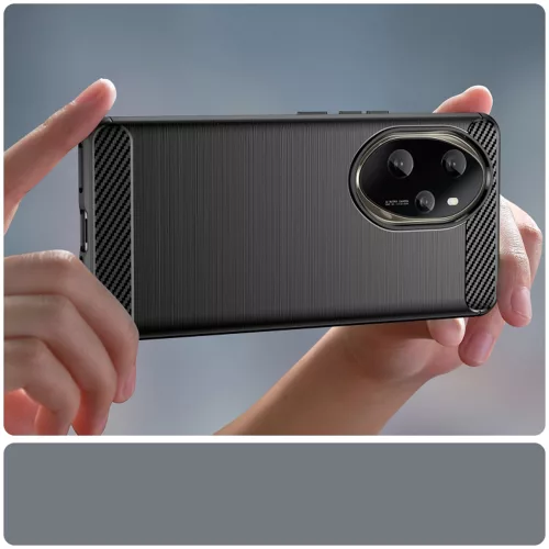 Techsuit - Carbon szilikon tok - Honor 200 - Fekete