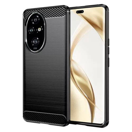 Techsuit - Carbon szilikon tok - Honor 200 Pro - Fekete
