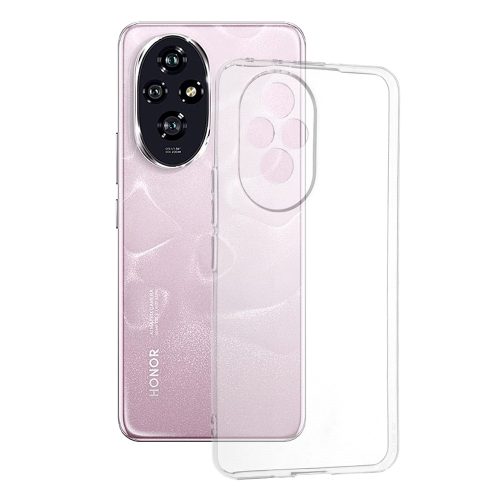 Techsuit - Clear Silicone - Honor 200 - Átlátszó tok