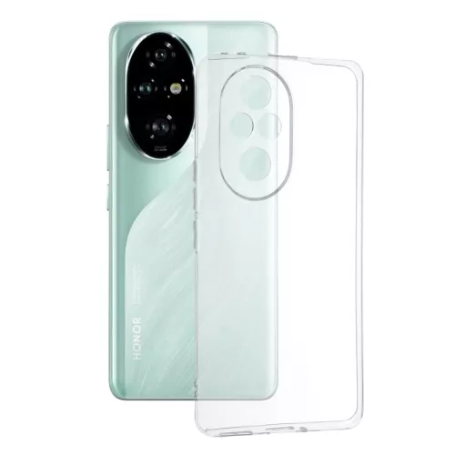 Techsuit - Clear Silicone tok - Honor 200 Pro - Átlátszó
