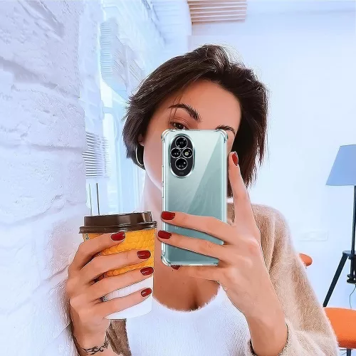 Techsuit - Shockproof Átlátszó Ütésálló Szilikon tok - Honor 200 - Átlátszó