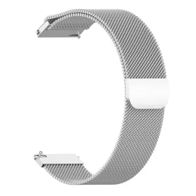   Techsuit - Watchband 18mm (W009) - Huawei Watch GT 4 (41mm)/W1/Honor Watch S1/Garmin Venu 2S/Vivoactive 4S - Silver