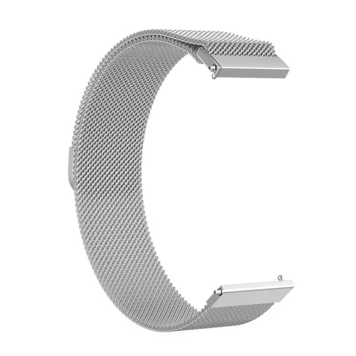 Techsuit - Watchband 18mm (W009) - Huawei Watch GT 4 (41mm)/W1/Honor Watch S1/Garmin Venu 2S/Vivoactive 4S - Silver