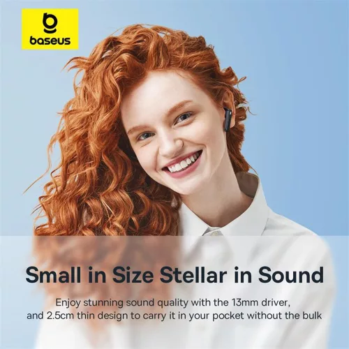 Baseus - Vezeték nélküli fülhallgató Bowie E16 (A00061900313-01) - Bluetooth 5.3, Valódi vezeték nélküli, Érintésvezérlés, Vízálló - Kék