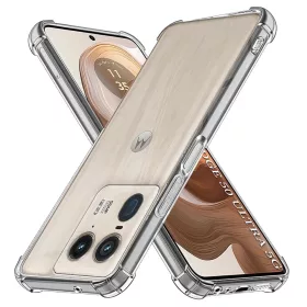   Techsuit - Shockproof Átlátszó Ütésálló Szilikon tok - Motorola Edge 50 Ultra - Átlátszó