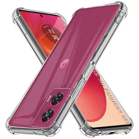   Techsuit - Shockproof Átlátszó Ütésálló Szilikon tok - Motorola Edge 50 Fusion - Átlátszó