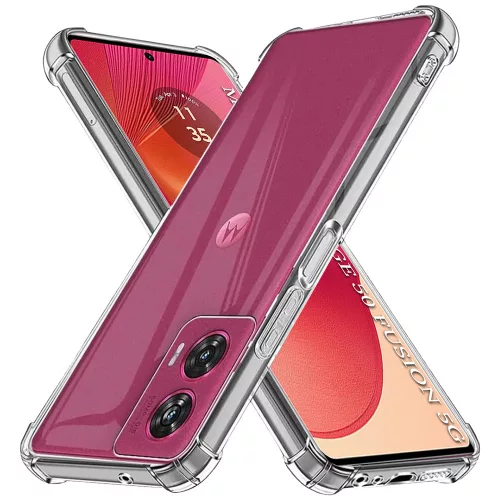 Techsuit - Shockproof Átlátszó Ütésálló Szilikon tok - Motorola Edge 50 Fusion - Átlátszó