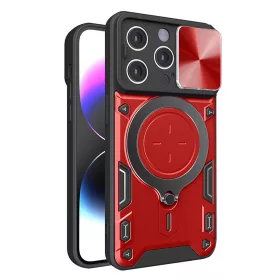   Techsuit - CamGuard Pro tok ütésálló tok - iPhone 14 Pro - Piros