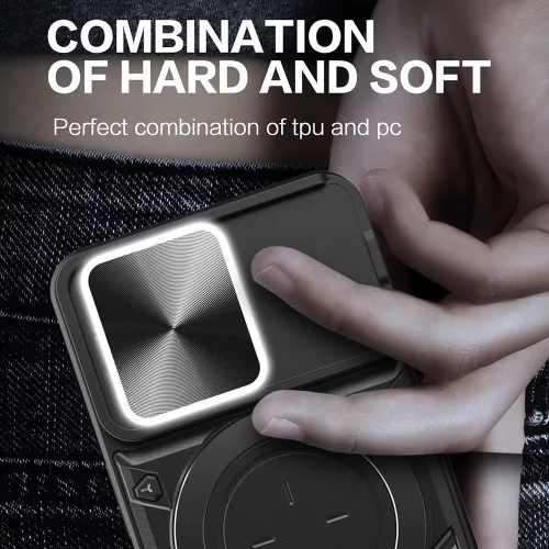 Techsuit - CamGuard Pro tok ütésálló tok - iPhone 14 Pro - Piros