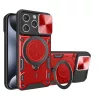 Techsuit - CamGuard Pro tok ütésálló tok - iPhone 15 Pro - Piros
