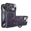 Techsuit - CamGuard Pro tok ütésálló tok - iPhone 15 Pro - Lila