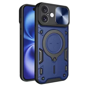 Techsuit - CamGuard Pro ütésálló tok - iPhone 16 - Kék