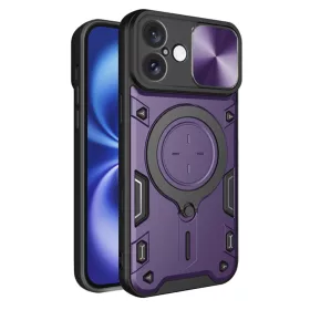 Techsuit - CamGuard Pro ütésálló tok - iPhone 16 - Lila