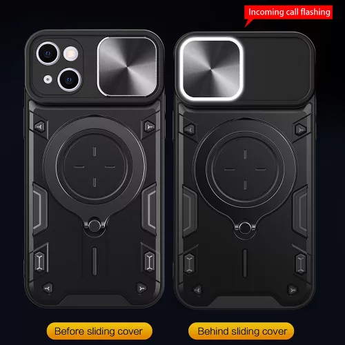 Techsuit - CamGuard Pro ütésálló tok - iPhone 16 - Lila