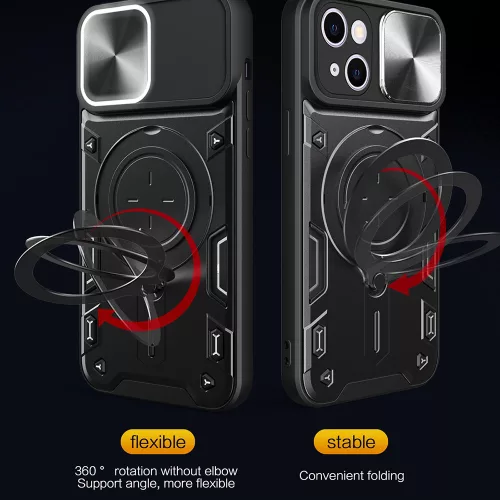 Techsuit - CamGuard Pro ütésálló tok - iPhone 16 - Lila