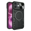 Techsuit - CamGuard Pro tok ütésálló tok - iPhone 16 Plus - Fekete