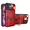 Techsuit - CamGuard Pro tok ütésálló tok - iPhone 16 Plus - Piros
