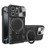 Techsuit - CamGuard Pro tok ütésálló tok - iPhone 16 Pro - Fekete