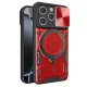 Techsuit - CamGuard Pro tok ütésálló tok - iPhone 16 Pro - Piros