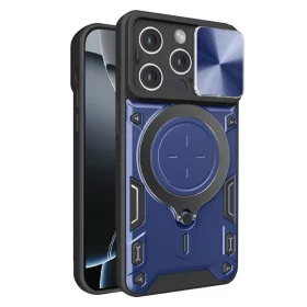   Techsuit - CamGuard Pro tok ütésálló tok - iPhone 16 Pro - Kék