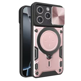   Techsuit - CamGuard Pro tok ütésálló tok - iPhone 16 Pro - Rosegold