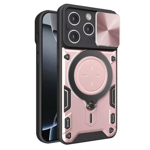 Techsuit - CamGuard Pro tok ütésálló tok - iPhone 16 Pro - Rosegold