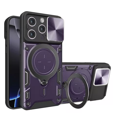 Techsuit - CamGuard Pro tok ütésálló tok - iPhone 16 Pro Max - Lila