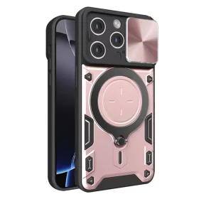   Techsuit - CamGuard Pro tok ütésálló tok - iPhone 16 Pro Max - Rosegold