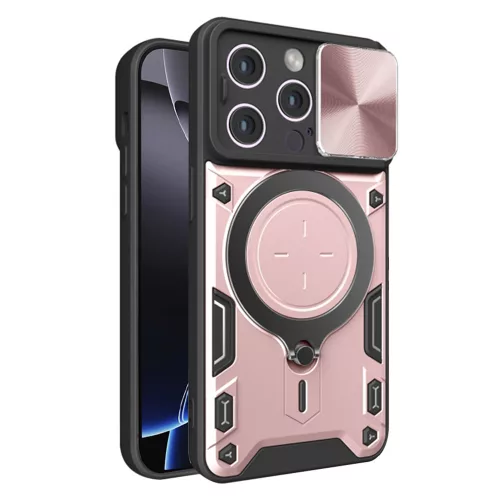 Techsuit - CamGuard Pro tok ütésálló tok - iPhone 16 Pro Max - Rosegold