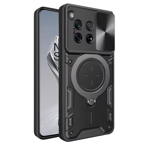 Techsuit - CamGuard Pro tok ütésálló tok - OnePlus 12 - Fekete