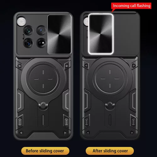 Techsuit - CamGuard Pro tok ütésálló tok - OnePlus 12 - Fekete