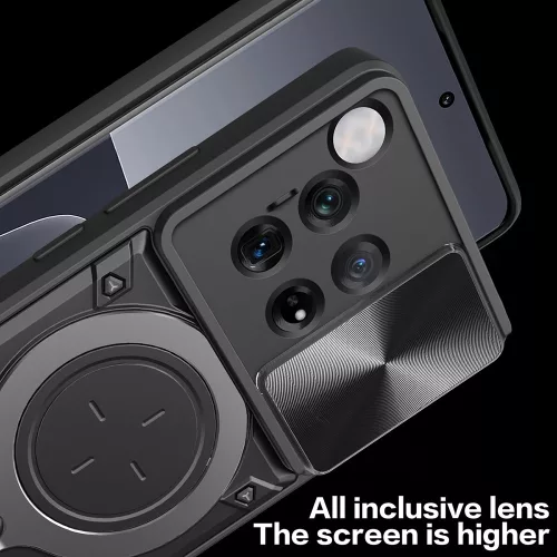 Techsuit - CamGuard Pro tok ütésálló tok - OnePlus 12 - Fekete