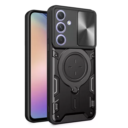 Techsuit - CamGuard Pro tok ütésálló tok - Samsung Galaxy A54 - Fekete