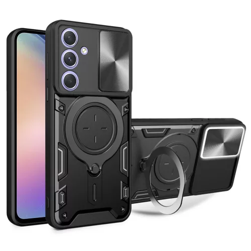 Techsuit - CamGuard Pro tok ütésálló tok - Samsung Galaxy A54 - Fekete
