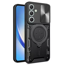  Techsuit - CamGuard Pro tok ütésálló tok - Samsung Galaxy A34 5G - Fekete