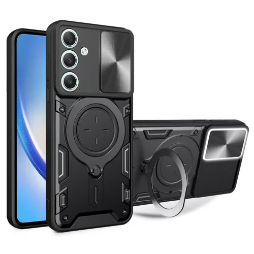 Techsuit - CamGuard Pro ütésálló tok - Samsung Galaxy A34 5G - Fekete