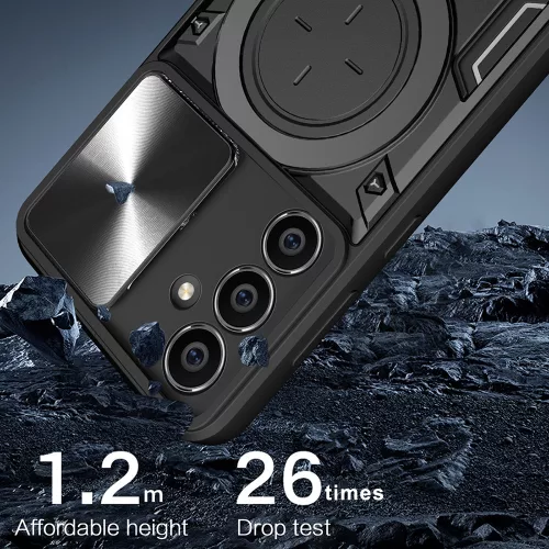 Techsuit - CamGuard Pro ütésálló tok - Samsung Galaxy A34 5G - Fekete