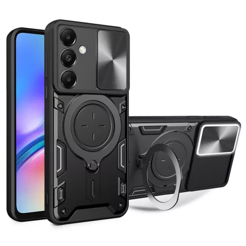 Techsuit - CamGuard Pro ütésálló tok - Samsung Galaxy A05s - Fekete